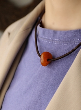 天然定制原创设计蜜蜡项链手链