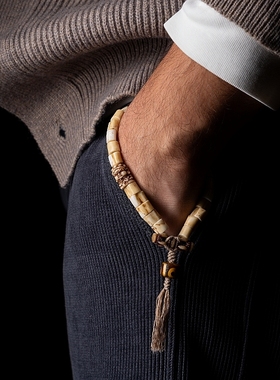 卡杰格朵.藏式编绳/鹿角手串