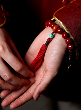 卡杰格朵朱砂原创设计手链