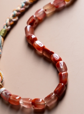 显白红润/编绳.新中式南红手串