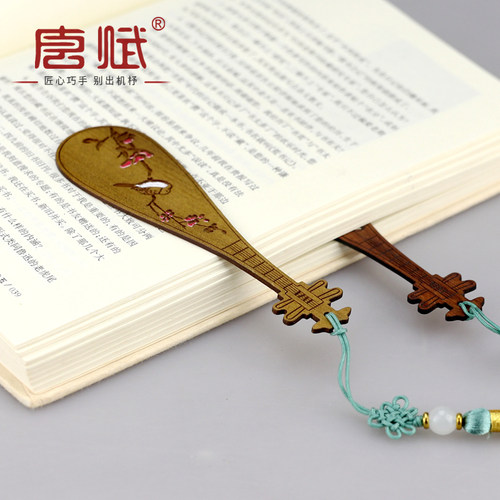 京剧脸谱书签中国风特色小礼品送老外出国纪念品北京实木工艺品 - 图1