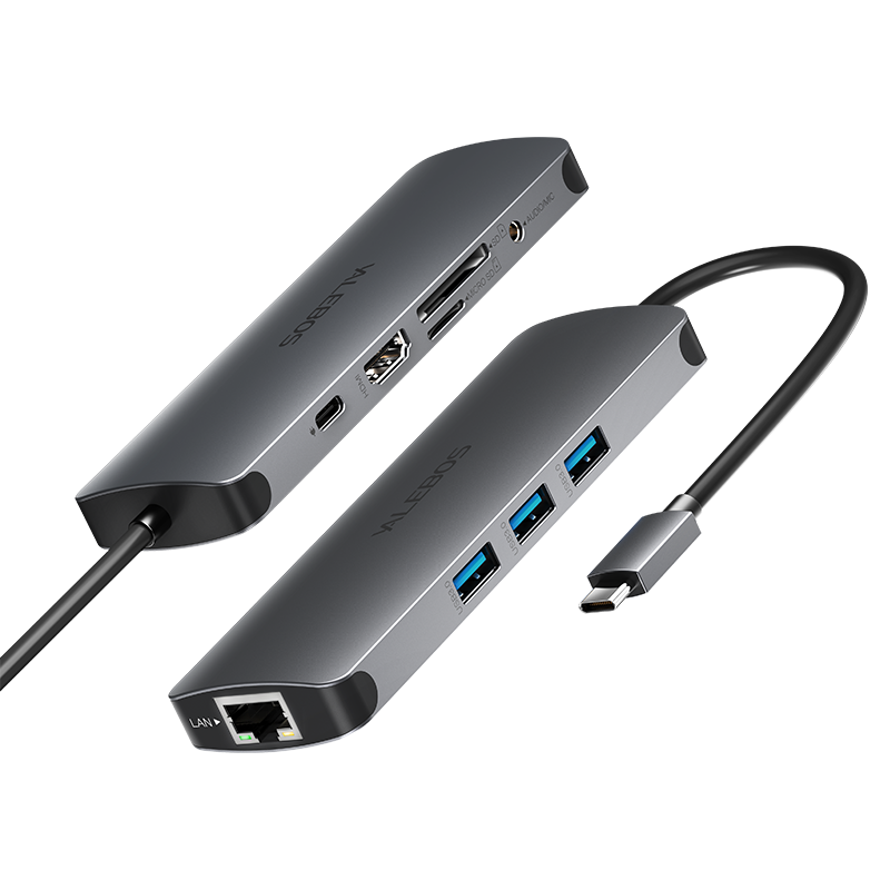yalebos数码旗舰店typec扩展坞拓展usb转接头适用苹果电脑macbookpro转换器surface手机hdmi分线配件华为matebook13笔记本雷电30