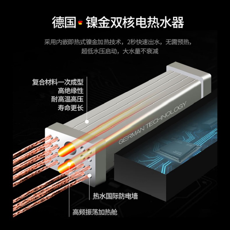 Reg雷哲 集成热水器即热式电热水器一体式家用洗澡速热淋浴屏 Q1 - 图2