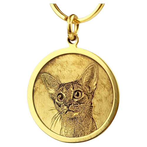 深雕纯铜狗牌定制狗名牌项圈猫牌铃铛身份牌吊牌宠物防丢走失挂牌 - 图3