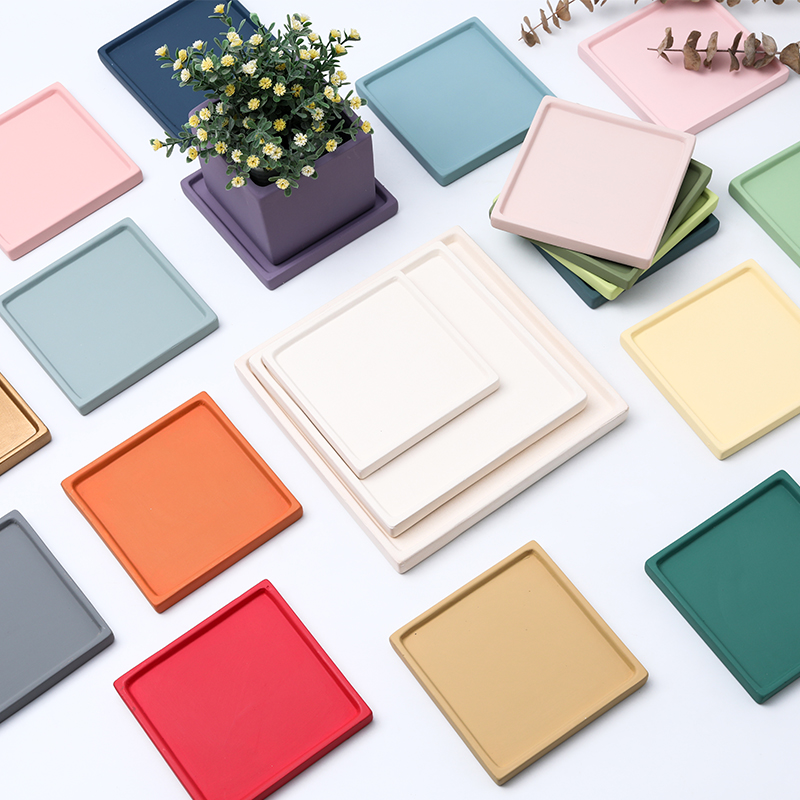 花盆接水托盘陶瓷长方正方形加厚排水底座垫盆栽多肉花卉大号小号,淘宝优惠券,粉丝福利购,淘宝优惠卷