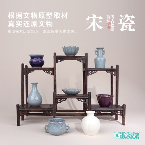 考古挖掘盲盒秦始皇玉玺青花瓷唐三彩儿童diy网红博物馆挖宝玩具 - 图3