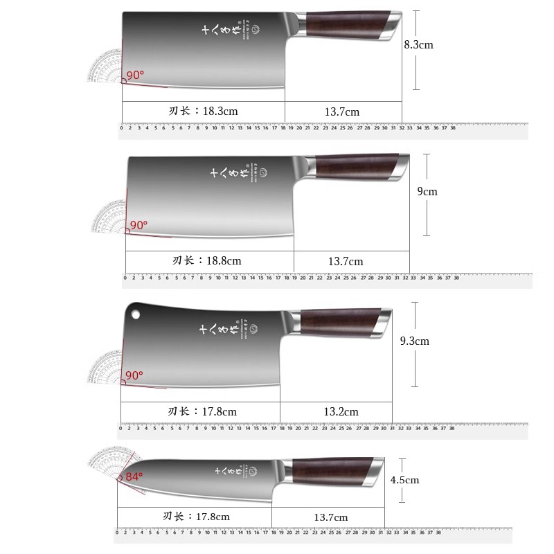 阳江十八子作菜刀家用厨房刀具套装切菜片官方旗舰店正品厨师专用 - 图3