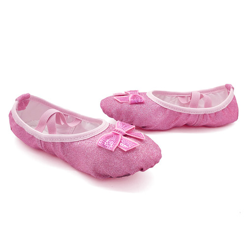 儿童舞蹈鞋软底练功鞋小孩芭蕾舞鞋女孩女童中国舞演出猫爪跳舞鞋-图2