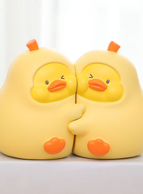 永不分离鸭书档书立可爱摆件装饰