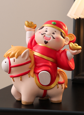 喜庆马年吉祥物入户玄关摆件