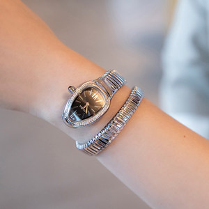 DAVENA手表女士蛇形小表盘2023新款轻奢小众品牌正品女式手镯腕表