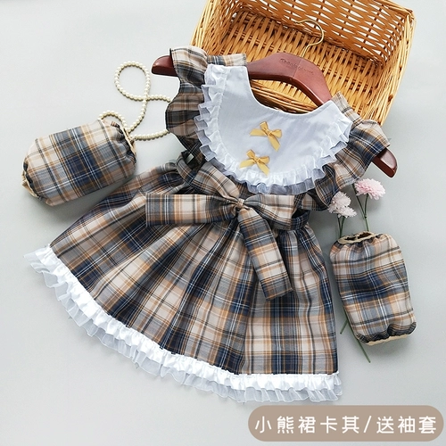 Детский фартук, водонепроницаемая юбка на девочку для раннего возраста, демисезонное термобелье для еды, в западном стиле, анти-грязь