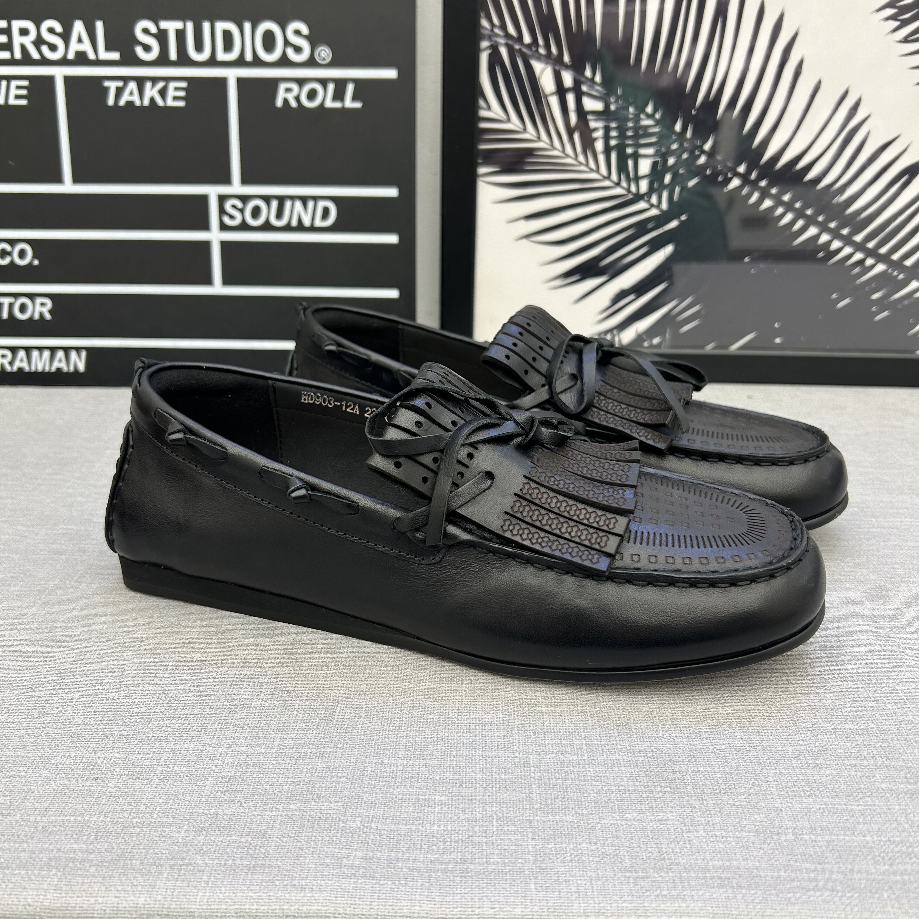 欧货2026年春季新款真皮牛皮蝴蝶结流苏平底休闲乐福鞋豆豆鞋女鞋,淘宝优惠券,粉丝福利购,淘宝优惠卷