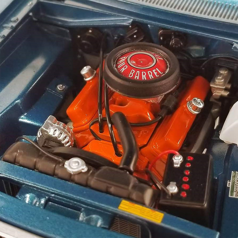 ACME 1/18 1970 Dodge Dart Street Fighter 合金汽车模型 蓝色 - 图2