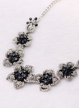 镶钻挂件吊坠夸张百搭短款项链