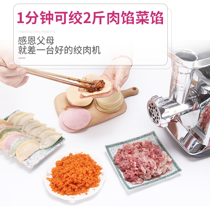 F 家用商用电动绞肉机不锈钢多功能全自动饺馅搅碎肉灌肠机 Tenfly F 家用商用电动绞肉机不锈钢多功能全自动饺馅搅碎肉灌肠机 Tenfly