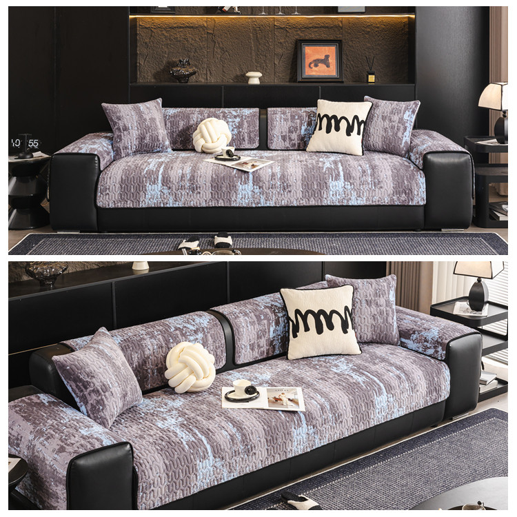 加厚皮沙发垫冬季毛绒坐垫轻奢高级感2025新款秋冬沙发套罩盖布毯,淘宝优惠券,粉丝福利购,淘宝优惠卷