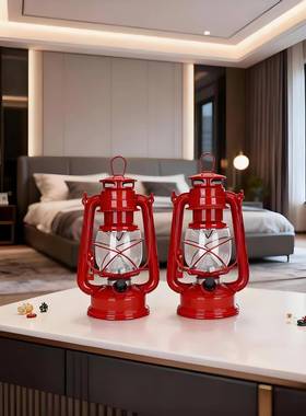 乔迁新居WDL复古色马灯红LE充电款居子孙长明灯新吉祥D摆件
