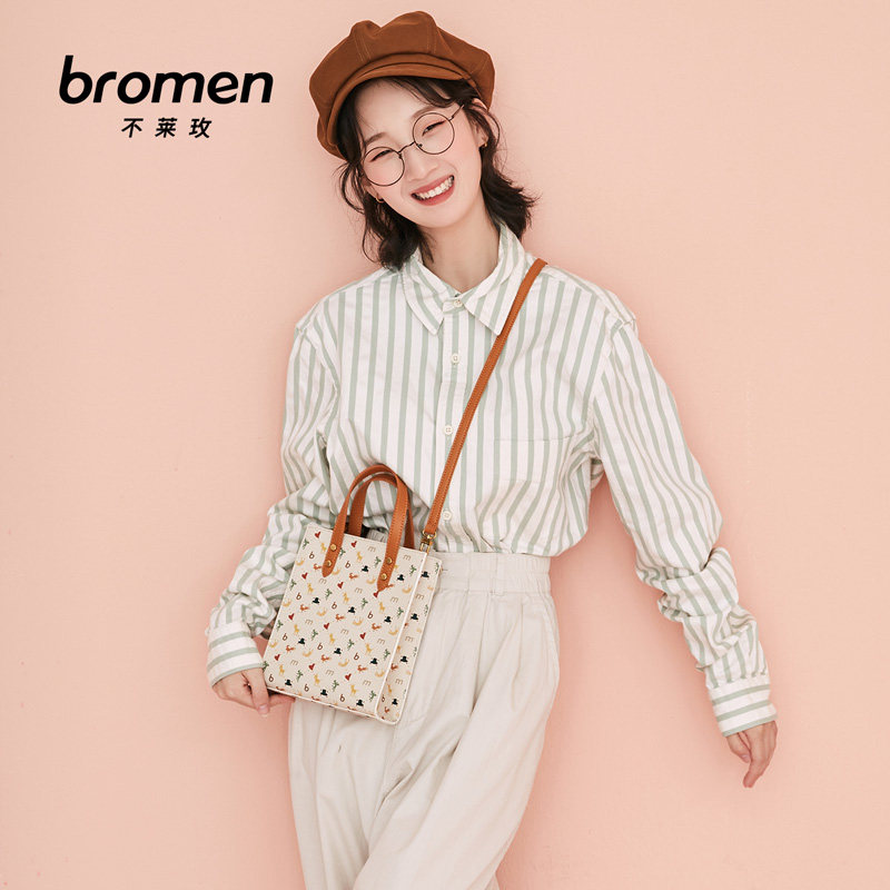 不莱玫老花礼盒大容量秋女通勤包包 不莱玫女士包袋