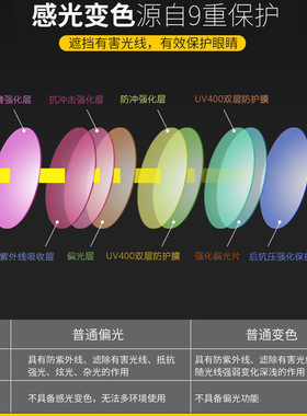 自动变色太阳眼镜男款