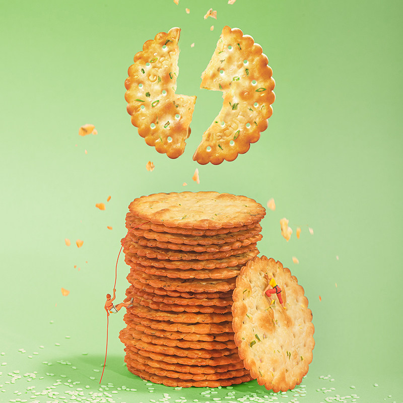 嘉顿香葱薄脆饼干616g独立小包装咸味葱油饼干办公休闲零食葱香饼,淘宝优惠券,粉丝福利购,淘宝优惠卷