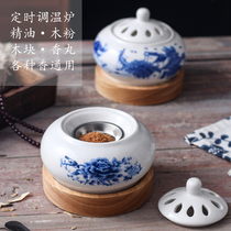 Timing thermoregulation electronic sandalwood stove ceramic incense stove essential oil plug-in electric sunken incense stove wood dust wood powder