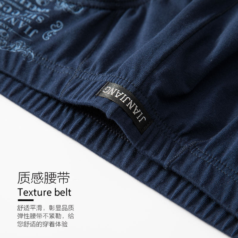 健将男士三角内裤纯棉抗菌透气宽松中腰大码男式短裤头男生款裤衩,淘宝优惠券,粉丝福利购,淘宝优惠卷