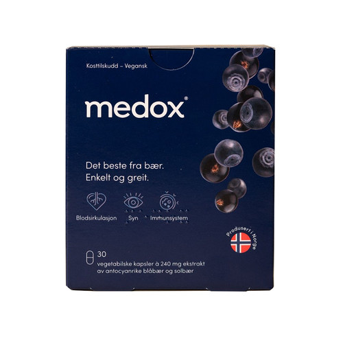 挪威Medox花青素越橘胶囊30粒野生双眼蓝莓片叶黄素黑加仑高含量 - 图3