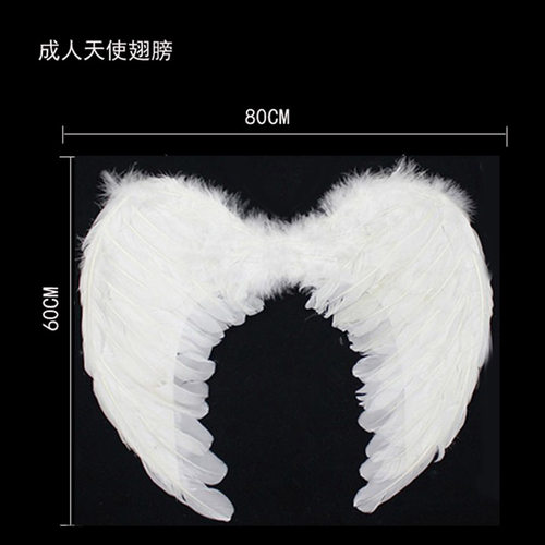 依依小天使 婚庆翅膀花童天使翅膀天使装扮儿童天使道具白色翅膀 - 图3