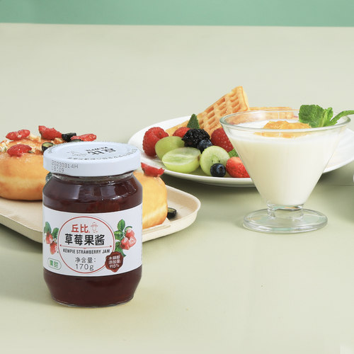 丘比果酱苹果草莓蓝莓白桃面包酱蛋糕圣代冰激凌果酱 - 图3