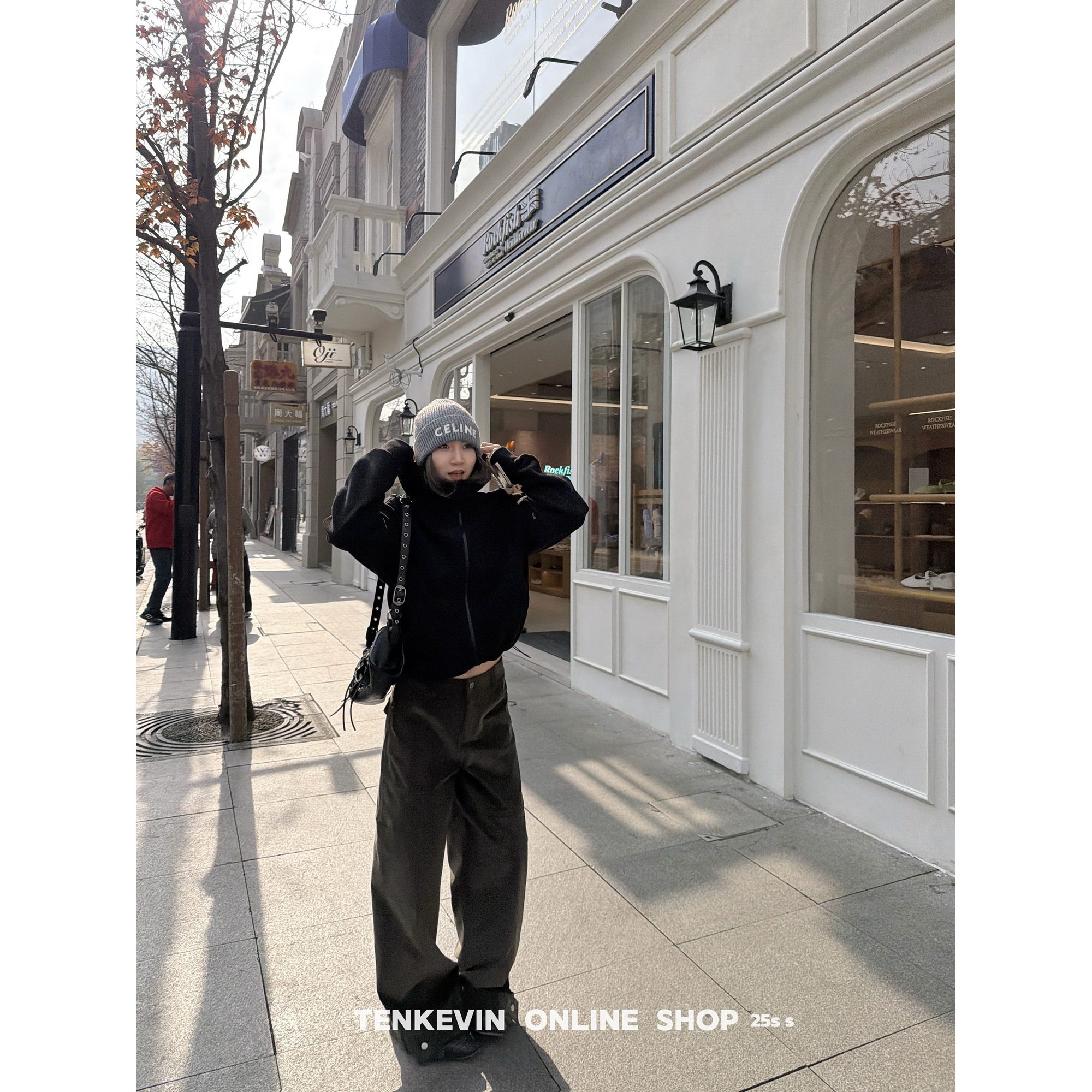 十一石  摇粒绒连帽拉链卫衣阔腿直筒卫裤休闲裤女小个子两件套II,淘宝优惠券,粉丝福利购,淘宝优惠卷