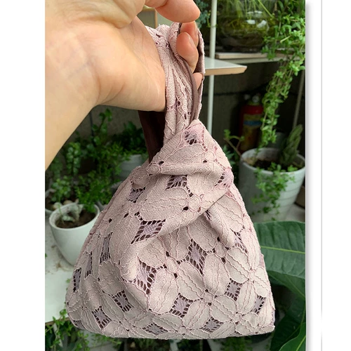 Японская сумка на запястье, сумка через плечо, оригинальная льняная сумка, тканевый мешок