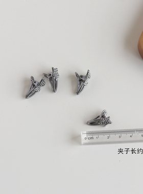 银灰色花朵耳边刘海夹女小众侧边夹气质碎发夹五角星发饰前额夹