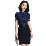 诗璐雅 Осенняя модная рубашка, комбинезон для отеля, комплект, униформа