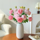 Simulated roses and fake flower bouquet decorations