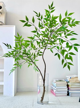 高档南天竹仿真花假花摆设仿生绿植假植物客厅餐桌装饰花艺摆件
