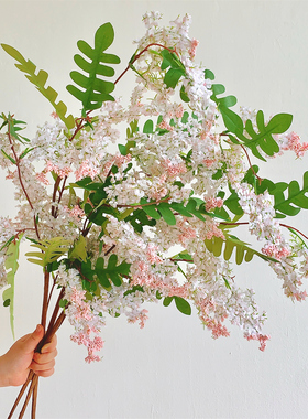高级感逼真仿真花槐蕊假花摆设客厅餐桌花艺装饰花仿生花束摆件