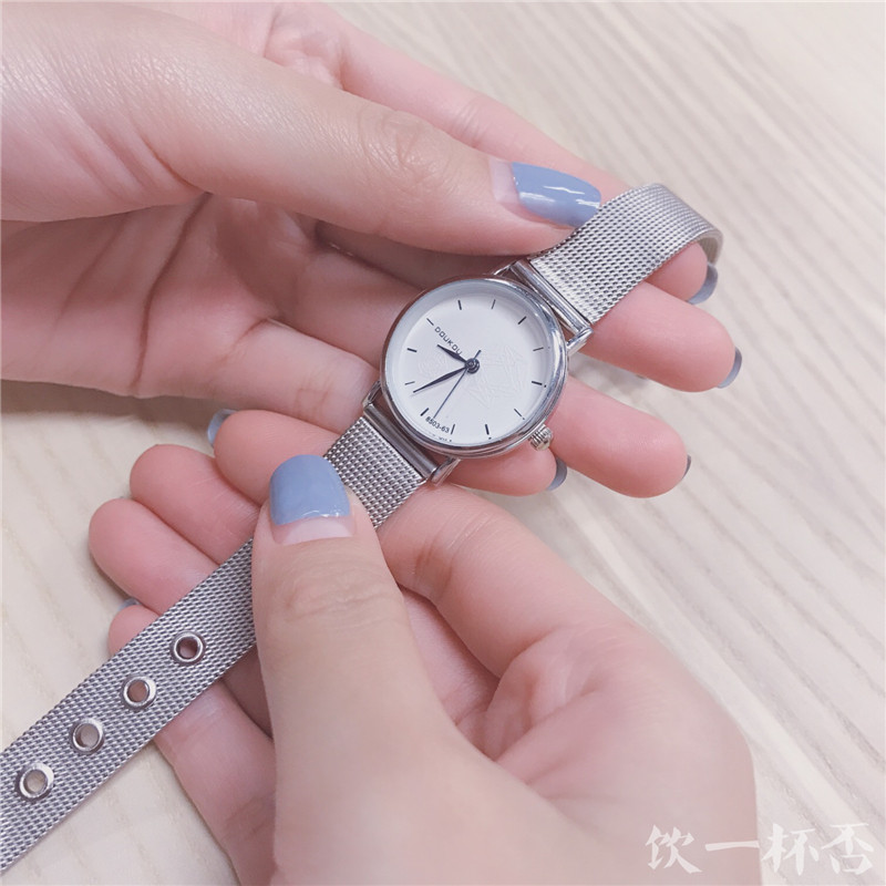 饮一杯否蓝莓轻熟风日韩清新圆手表 饮一杯否国产腕表