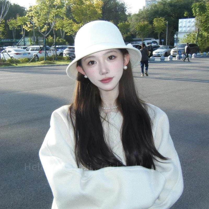 法式留洋大小姐千金帽渔夫帽子春夏名媛赫本风小香风女显脸小礼帽