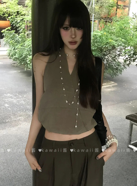 法式满天星叠戴珍珠项链女