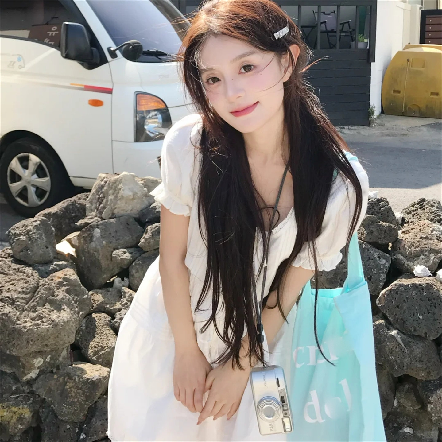 博主同款薄荷绿帆布印花字母包休闲外出旅游单肩夏季薄款帆布袋女,淘宝优惠券,粉丝福利购,淘宝优惠卷