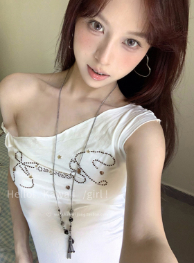 复古金属流苏银币项链