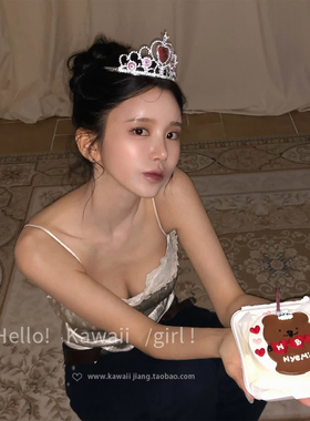 千金大小姐生日爱心皇冠发箍