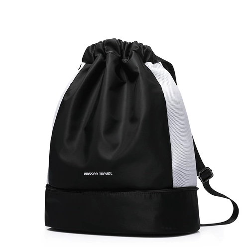 Спортивный рюкзак для спортзала с разделителями, пляжная система хранения для плавания, водонепроницаемое снаряжение, барсетка, портативная сумка через плечо, на шнурках