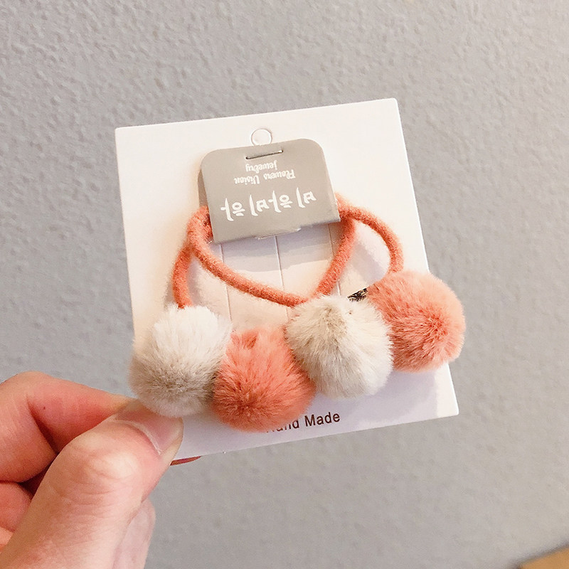 新年不伤发毛球发圈儿童皮筋女童发绳头花宝宝发饰头绳可爱头饰,淘宝优惠券,粉丝福利购,淘宝优惠卷