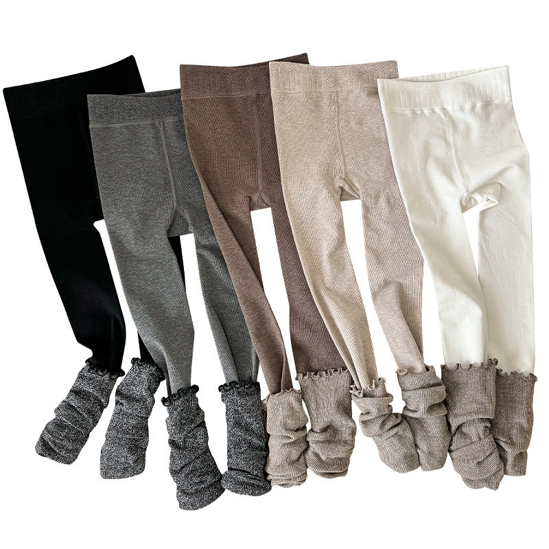 秋季新款咖色儿童假两件堆堆袜秋冬保暖长裤女童腿套暖色打底裤,淘宝优惠券,粉丝福利购,淘宝优惠卷