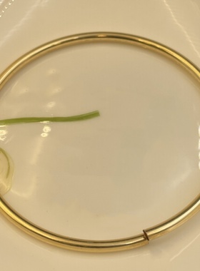 美国14K包金手环手镯手圈管 2.5X100MM空心手环 DIY饰品 百搭DIY