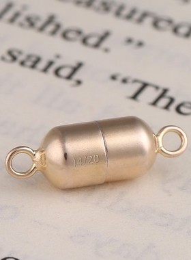 diy美国包金注金磁铁扣项链