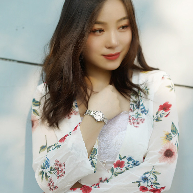 女钢带2019新款潮流气质eyki手表 艾奇奇时国产腕表