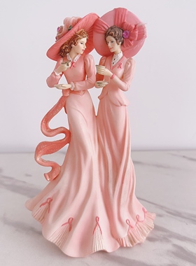 复古怀旧富丽下午茶双人贵妇